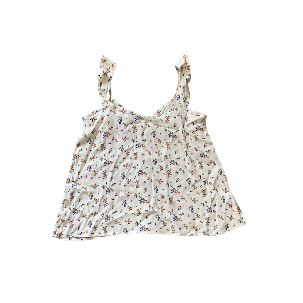 American Eagle flutter-strap button-up cami